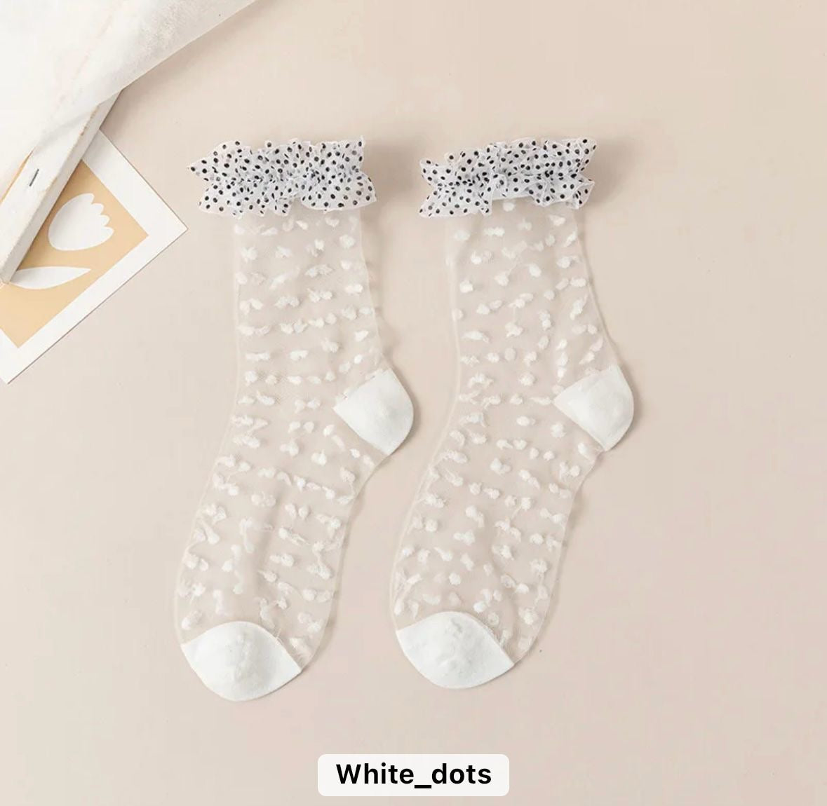 Dot Lace Sock by CRUX