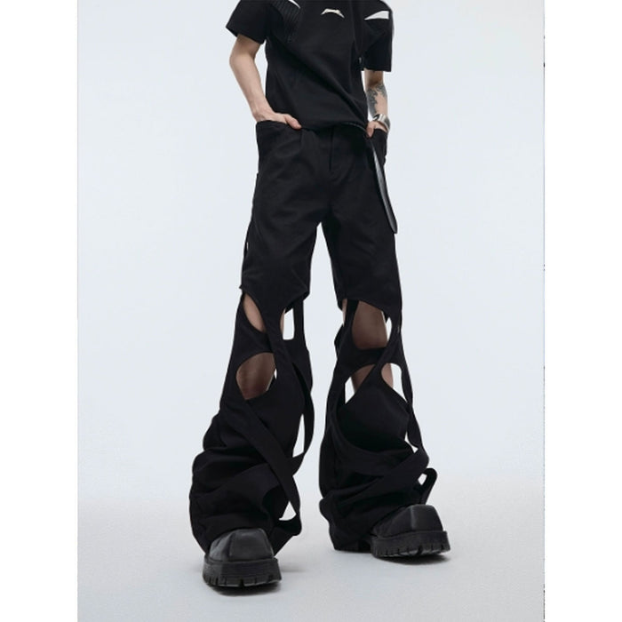 Hollow denim pant by CRUX
