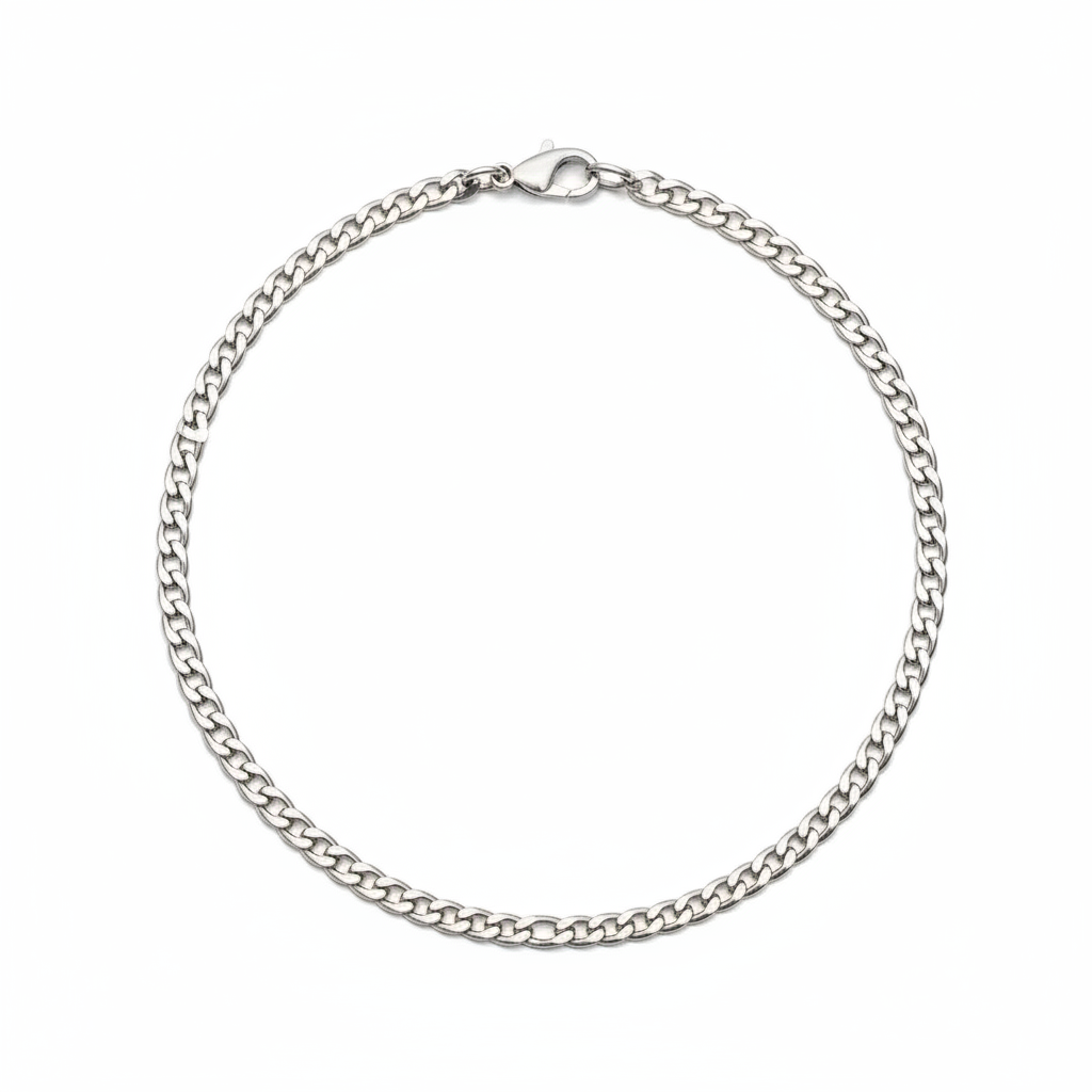 3MM CUBAN SILVER CHAIN-thumbmail-1