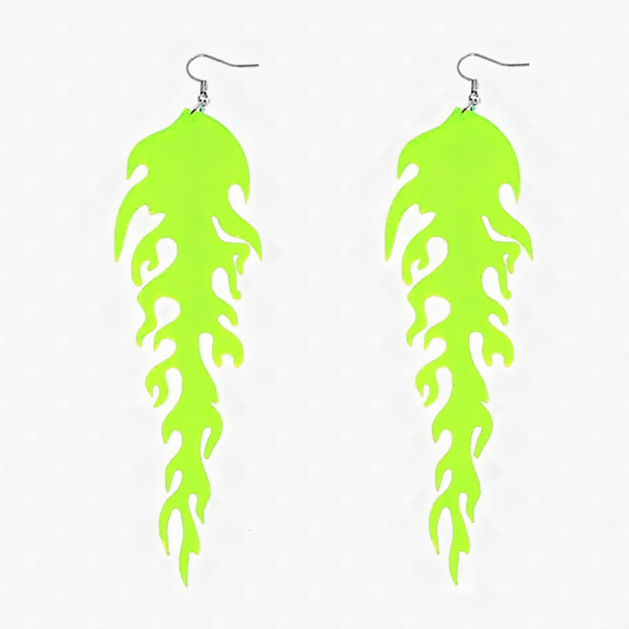 ACRYLIC FLAME EARRING by ENO