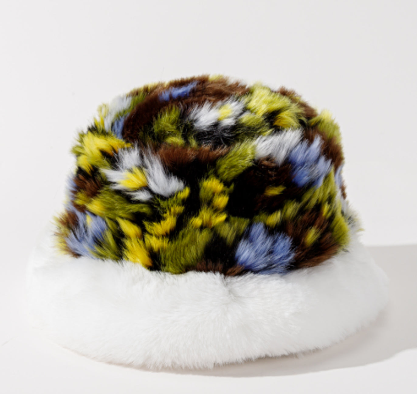 Color Mix Fur Hat by CRUX
