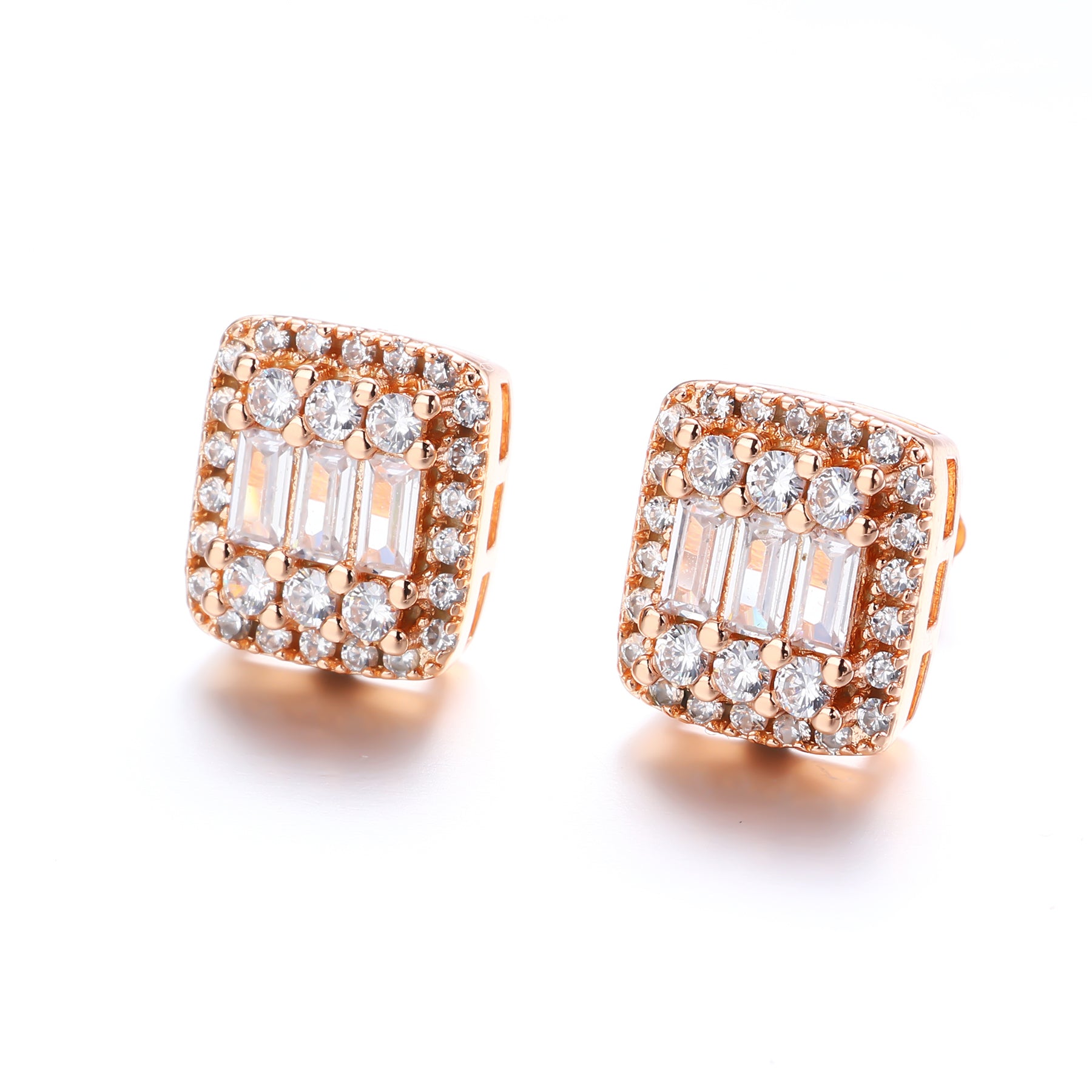 Brick Ice Gold Earring by CRUX