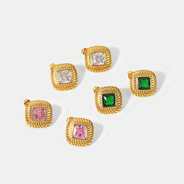 BUTTON EARRINGS by CRUX