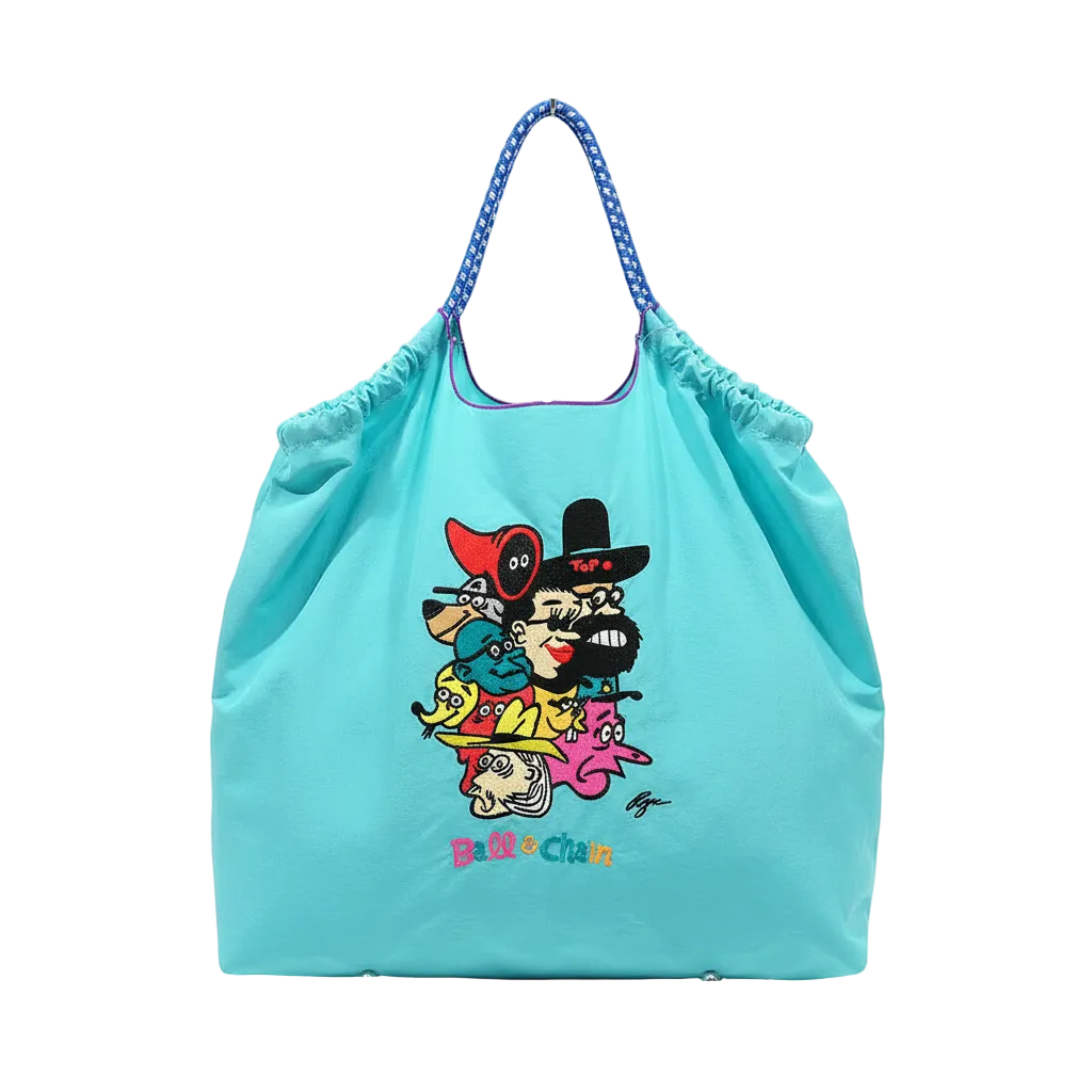 Ball and chain tote bag by CRUX
