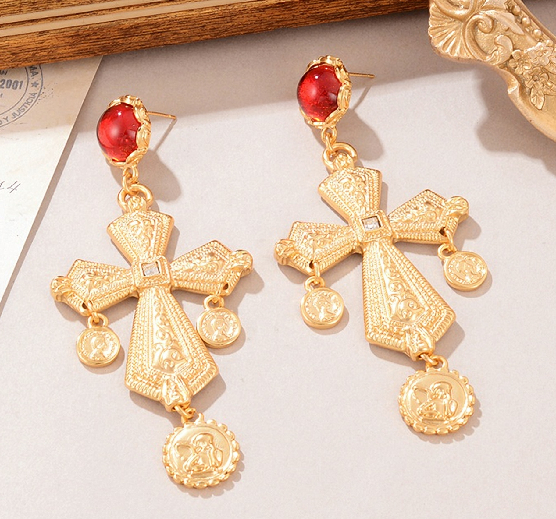 Vatican Gold earring by CRUX