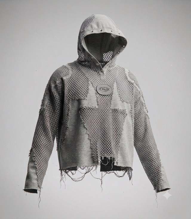 Thorn Net Hoodie — pants in blue | CRUX