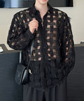 Woven Lacey Longsleeve Shirt by CRUX