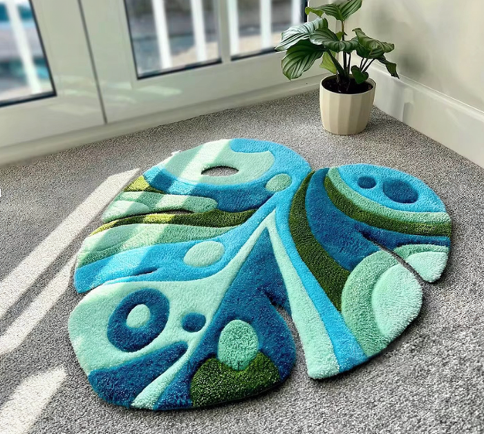 Monstera Tufted Rug by BIG BAG