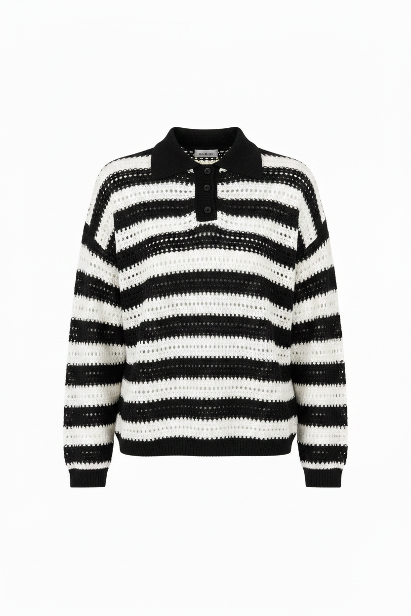 Davey Knit Sweatshirt — knitwear in pink | CRUX