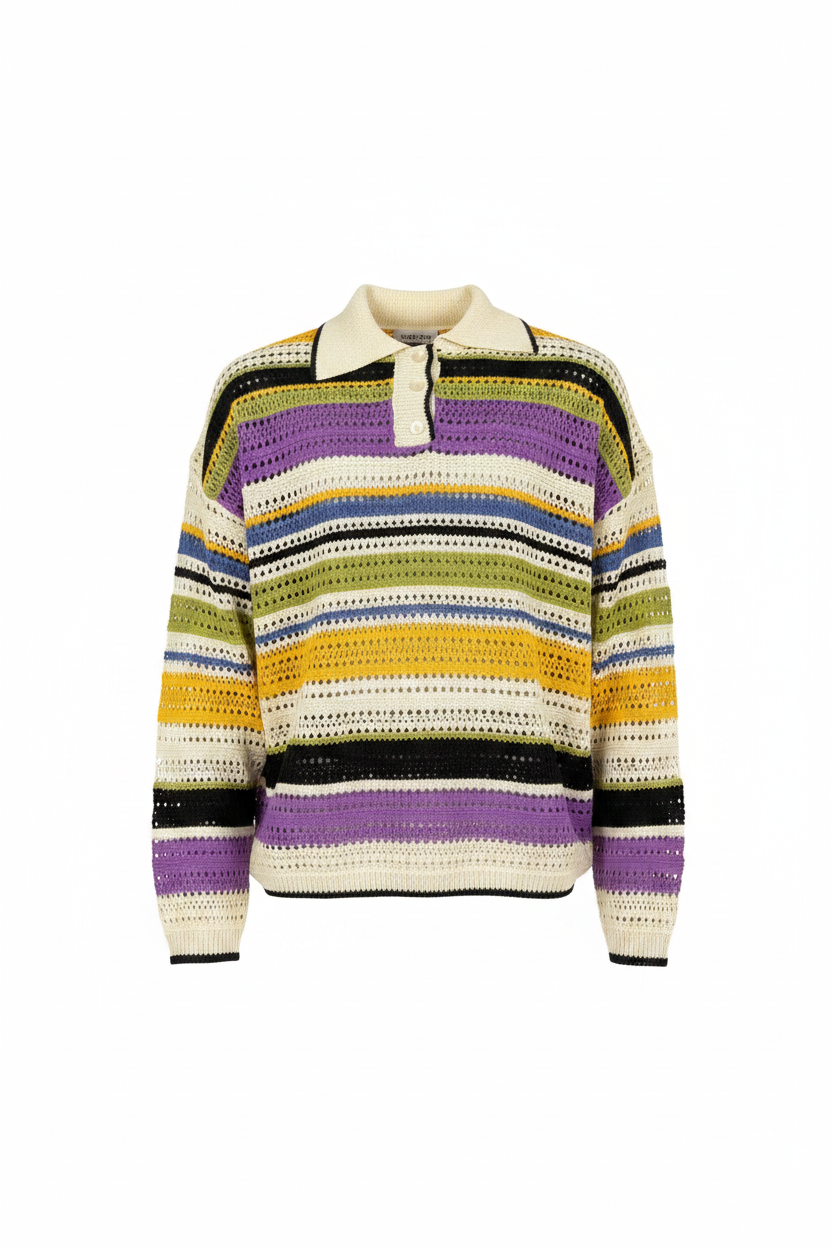 Davey Knit Sweatshirt — knitwear in pink | CRUX