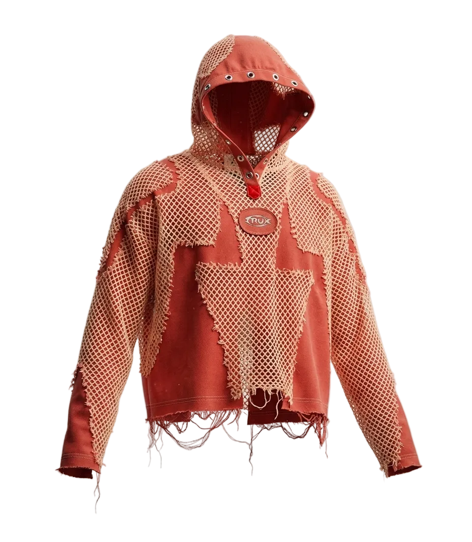 Thorn Net Hoodie — pants in blue | CRUX