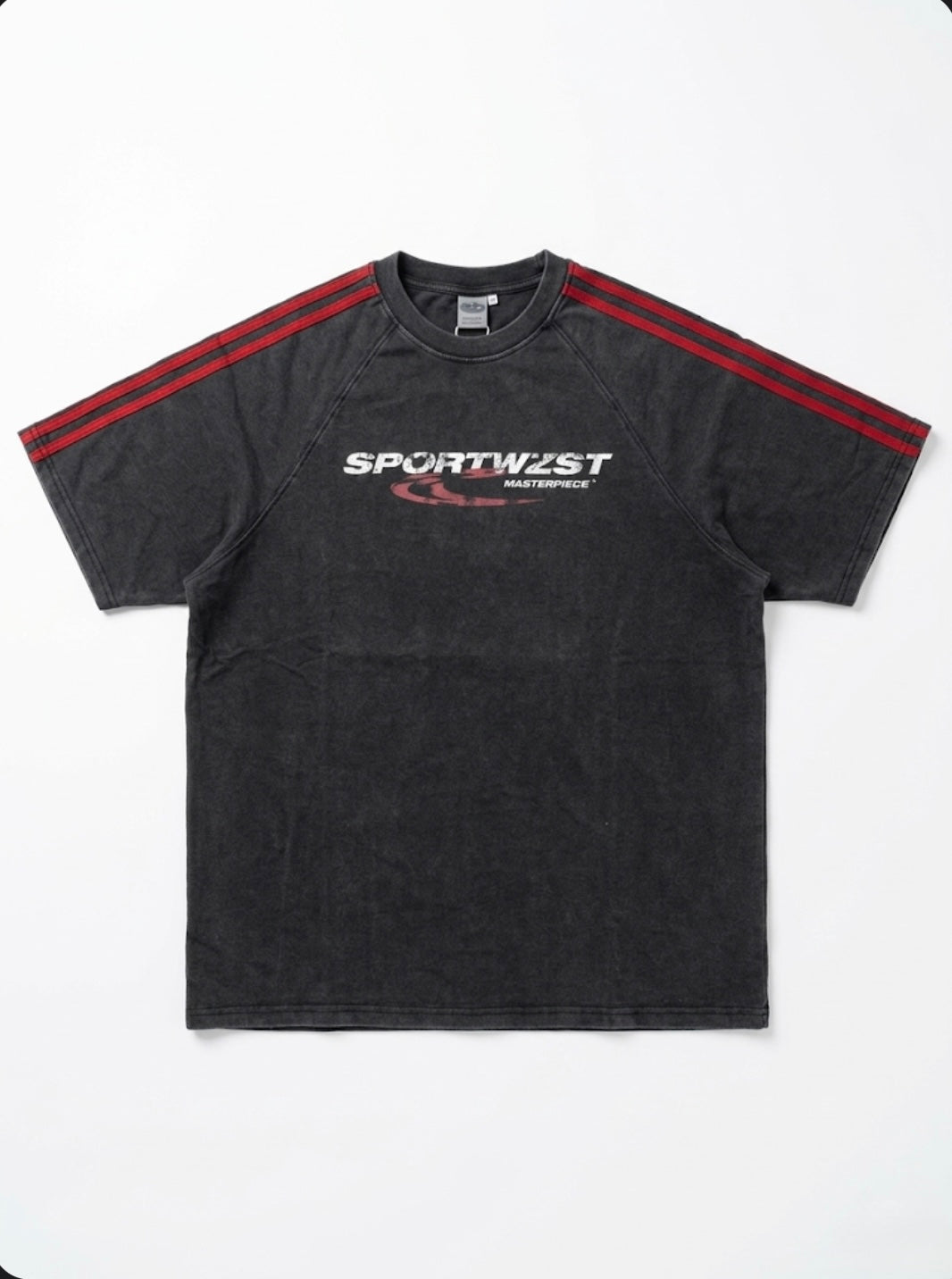 Acid Wash Stripe Tee by CRUX