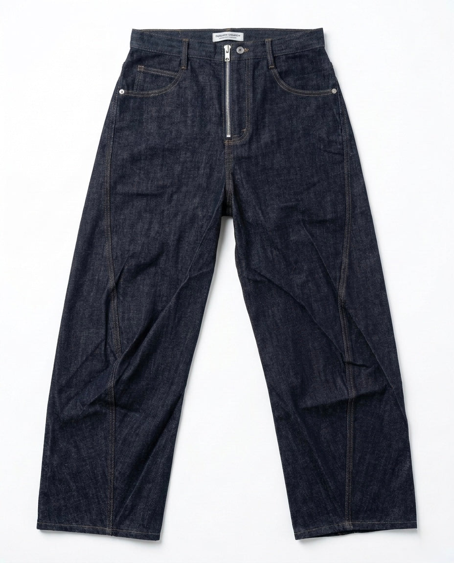 Curve Zipper Blue Jean by CRUX