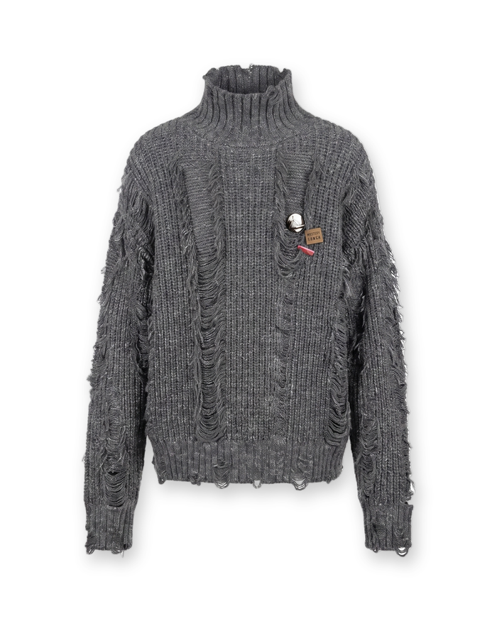 Grey Shred Sweatshirt by CRUX