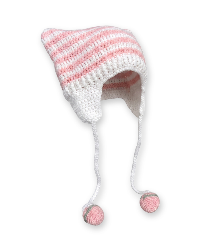 Dangle Stripe Knit Hat by CRUX