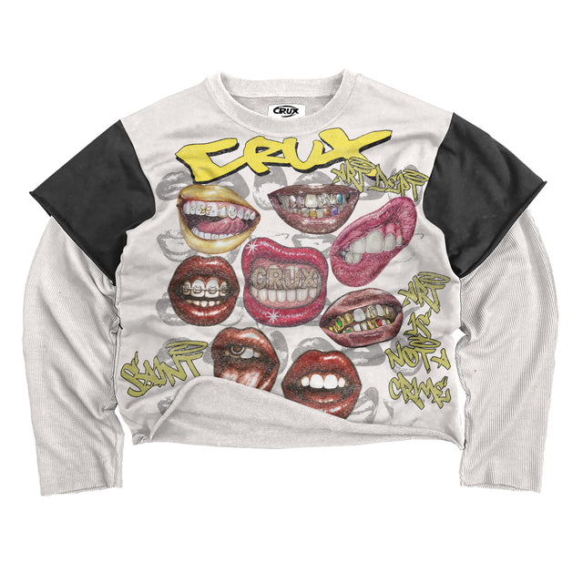 Cheese Long Sleeve Tee by CRUX CUSTOM