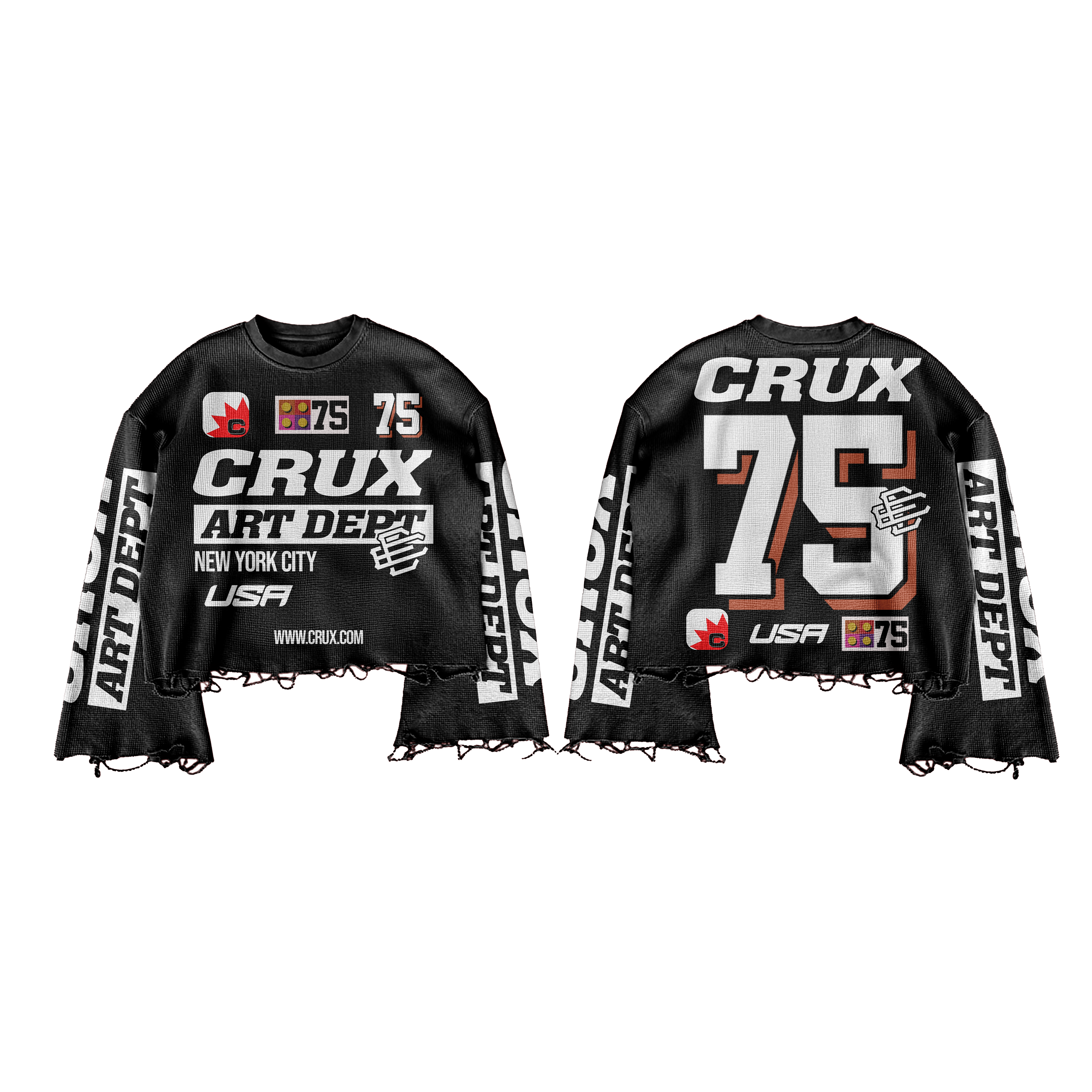 Dept Black Tee by CRUX CUSTOM