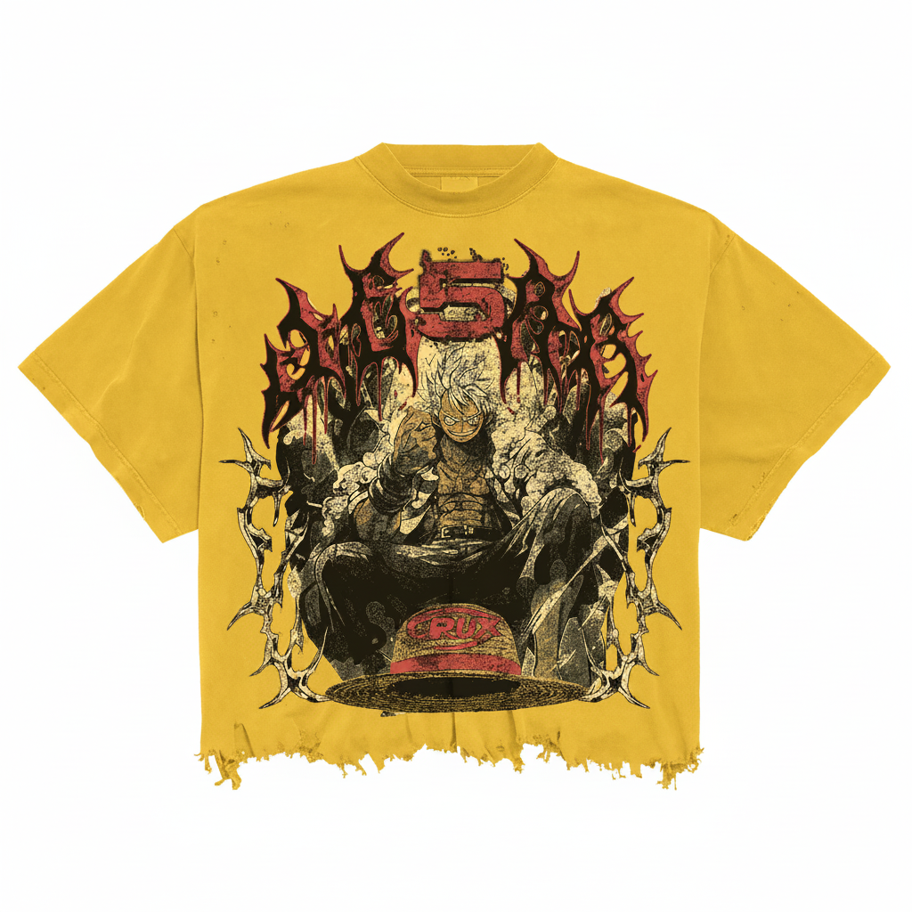 Luffy Tee (2 Colors) — t-shirt in mustard | CRUX