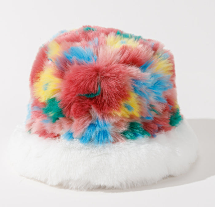 Color Mix Fur Hat by CRUX