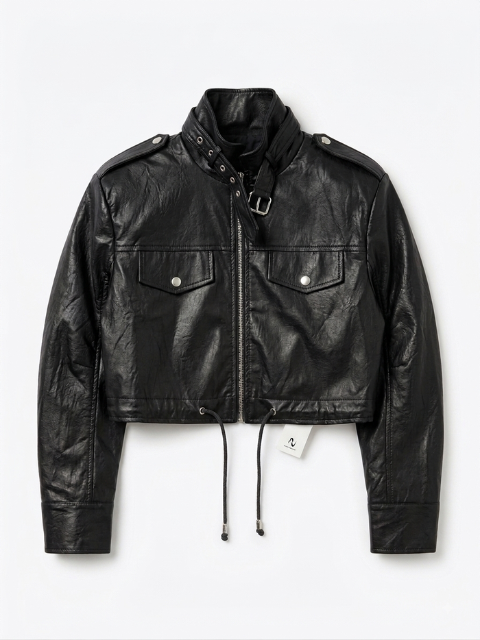 Latex Jacket in black | CRUX