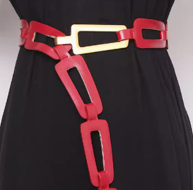 Leather Link Belt