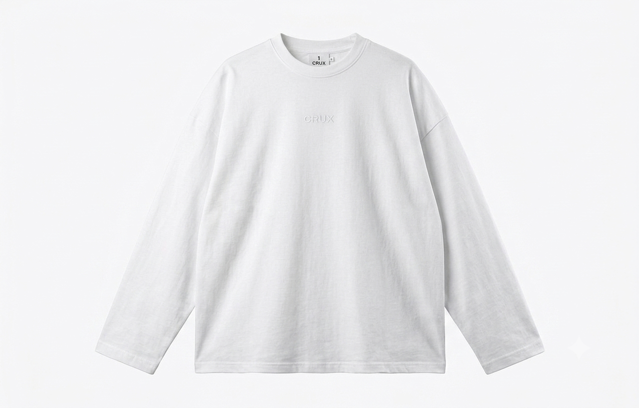 Crux Plain Longsleeve Tee by CRUX CUSTOM