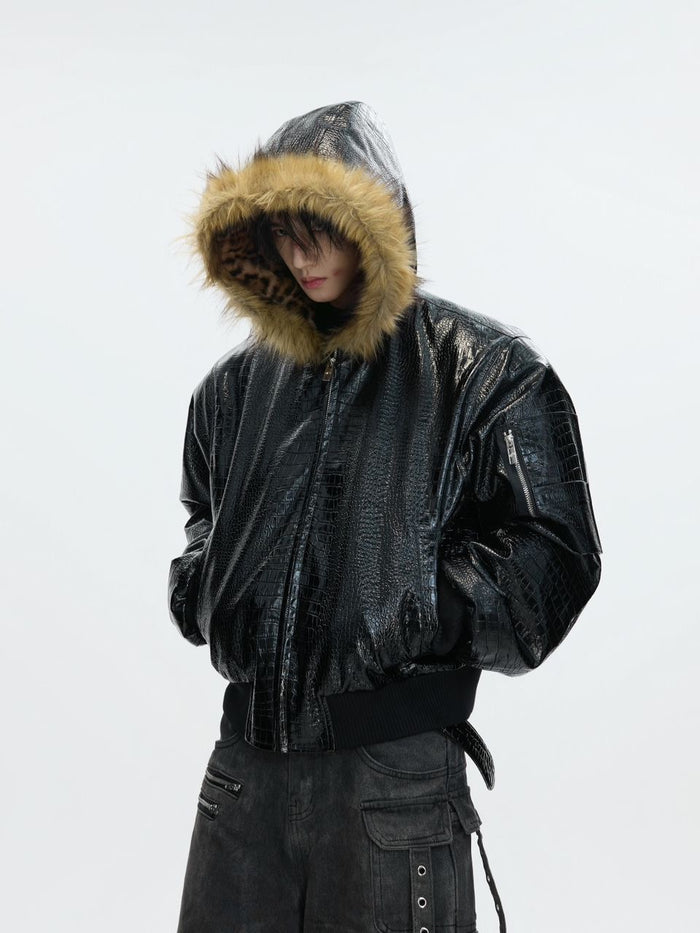 Flint Croc Hooded Jacket by CRUX