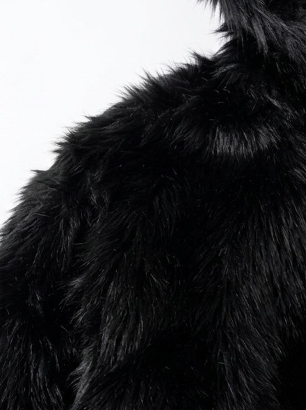 Fuzzy Fur Hooded Jacket by CRUX
