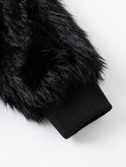 Fuzzy Fur Hooded Jacket by CRUX