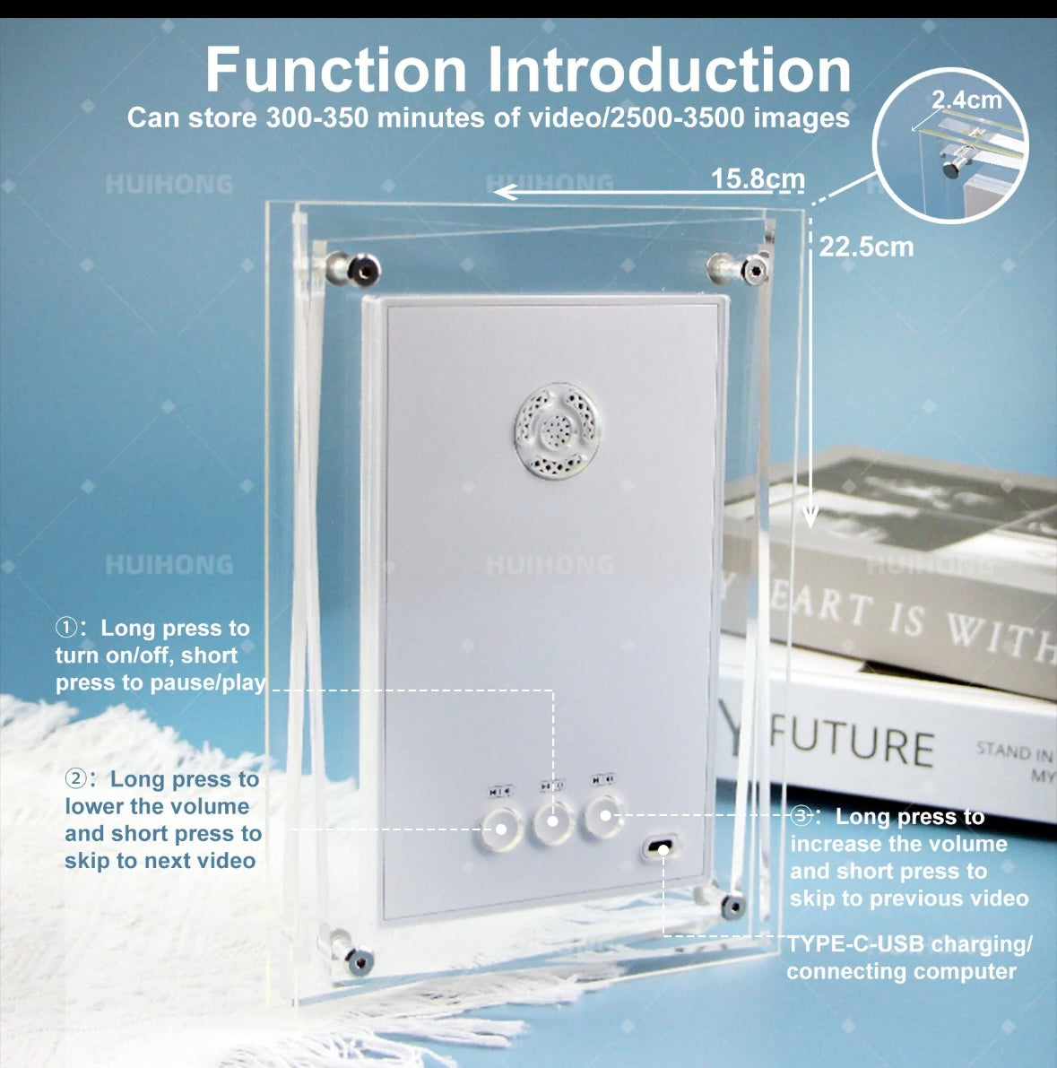 Acrylic Nft Video Frame by BIG BAG