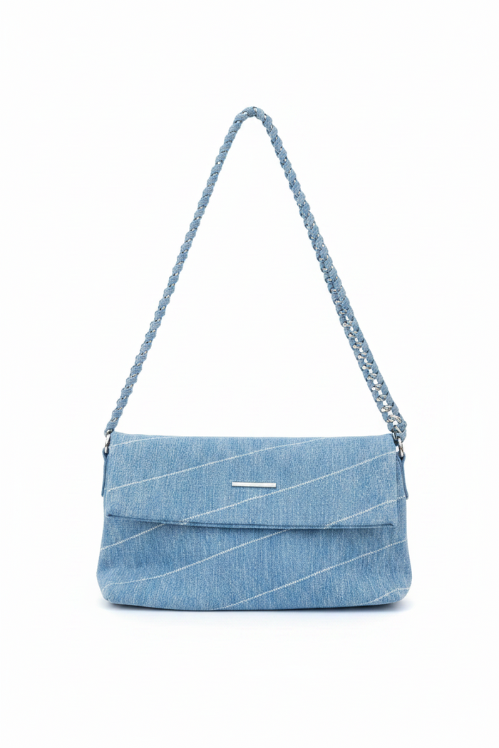 Doblar Denim bag — handbag in dark blue | CRUX