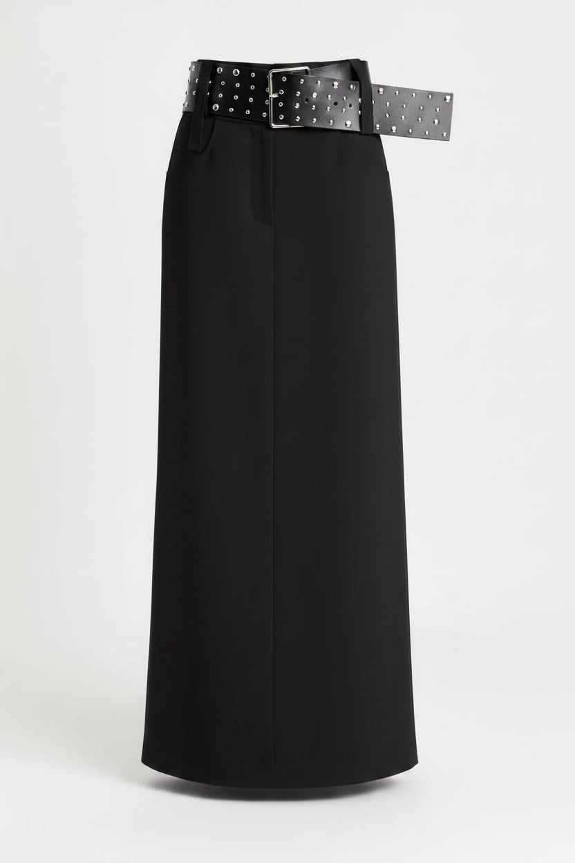Long Buckle Skirt by 227102