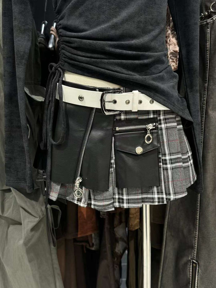Rugged Mini Skirt by 227102