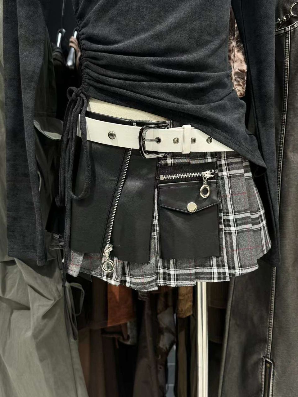 Rugged Mini Skirt by 227102