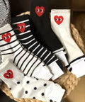 Cute Heart Socks by 227102