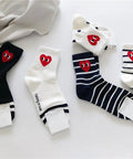 Cute Heart Socks by 227102