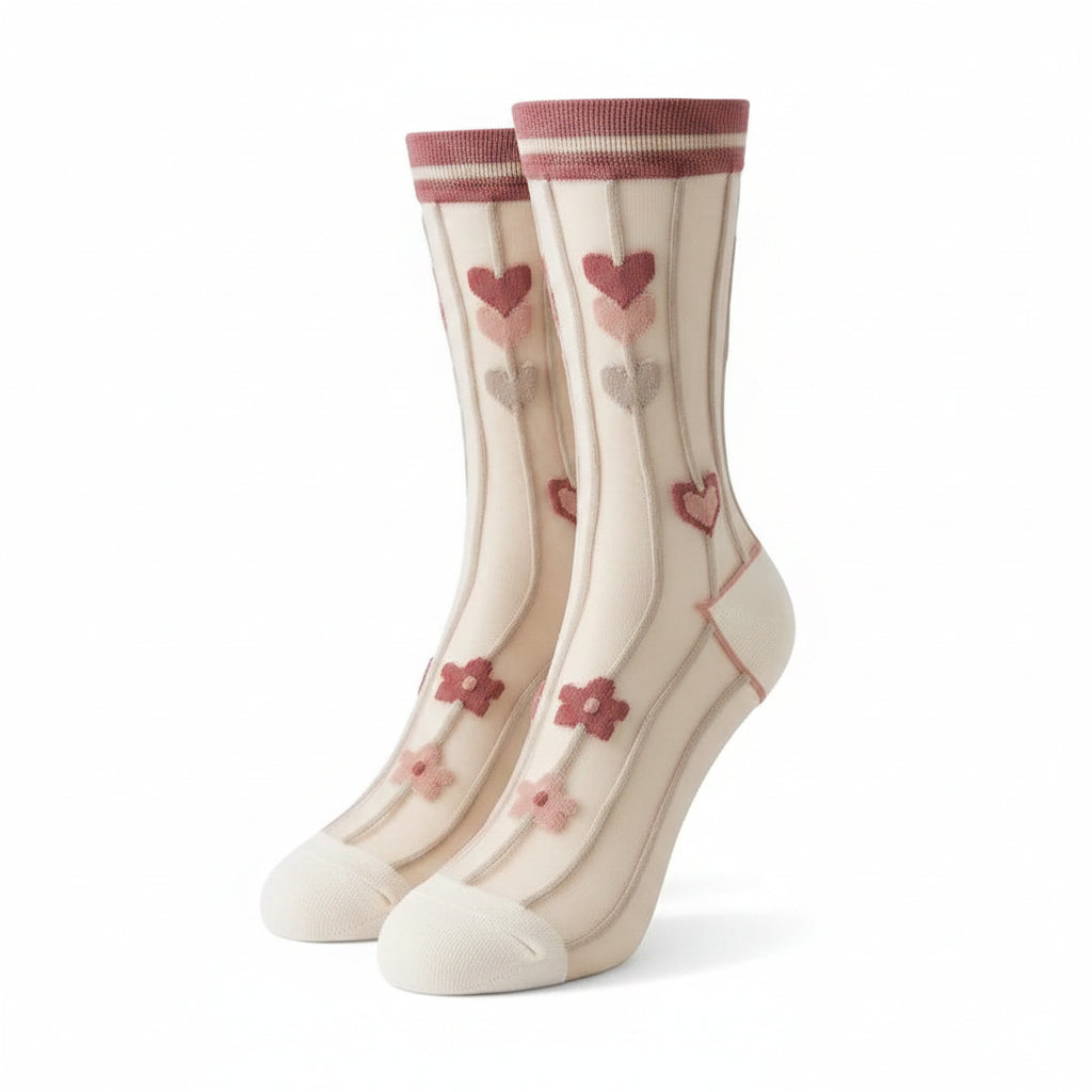 Mesh Daisy Socks by 227102