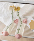 Mesh Daisy Socks by 227102