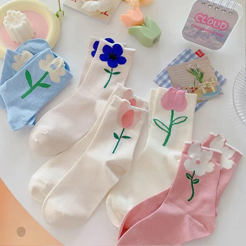 Sunflower Cotton Socks by 227102