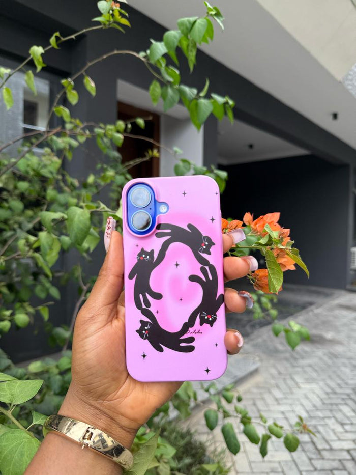 Pink Puss Phone Case by 227102
