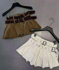 Step Denim Skirt by 227102