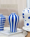 Blue Polka Dots Vase by BIG BAG