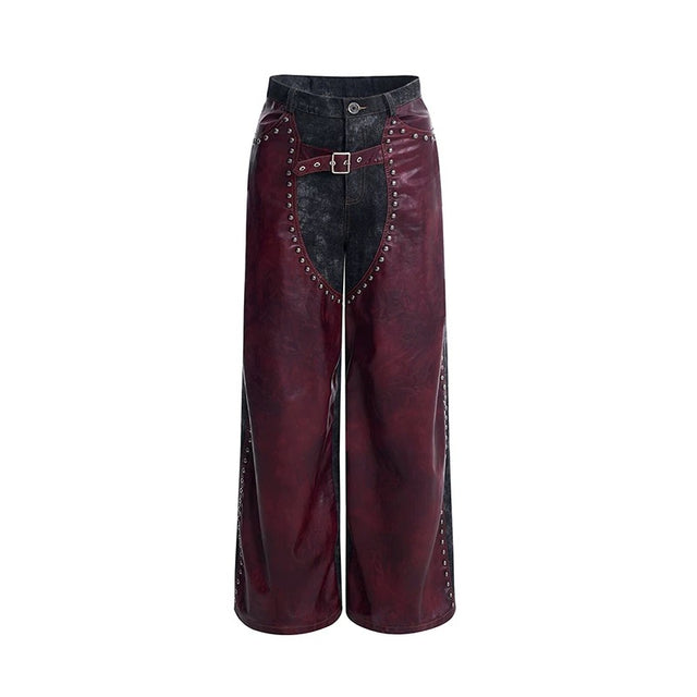 SCARED LEATHER PANT