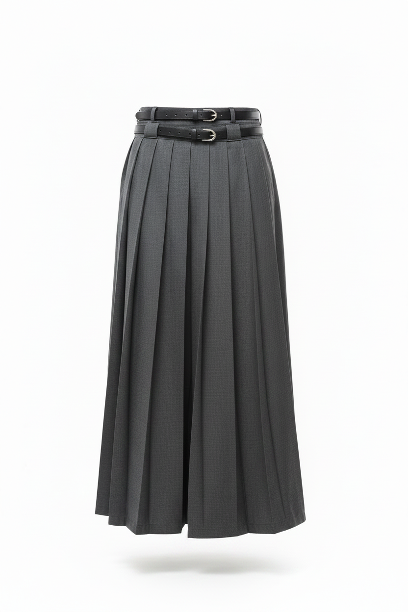 Wiz Skirt Pant — trousers in black | CRUX
