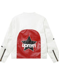 REM LEATHER JACKET WHITE by CRUX