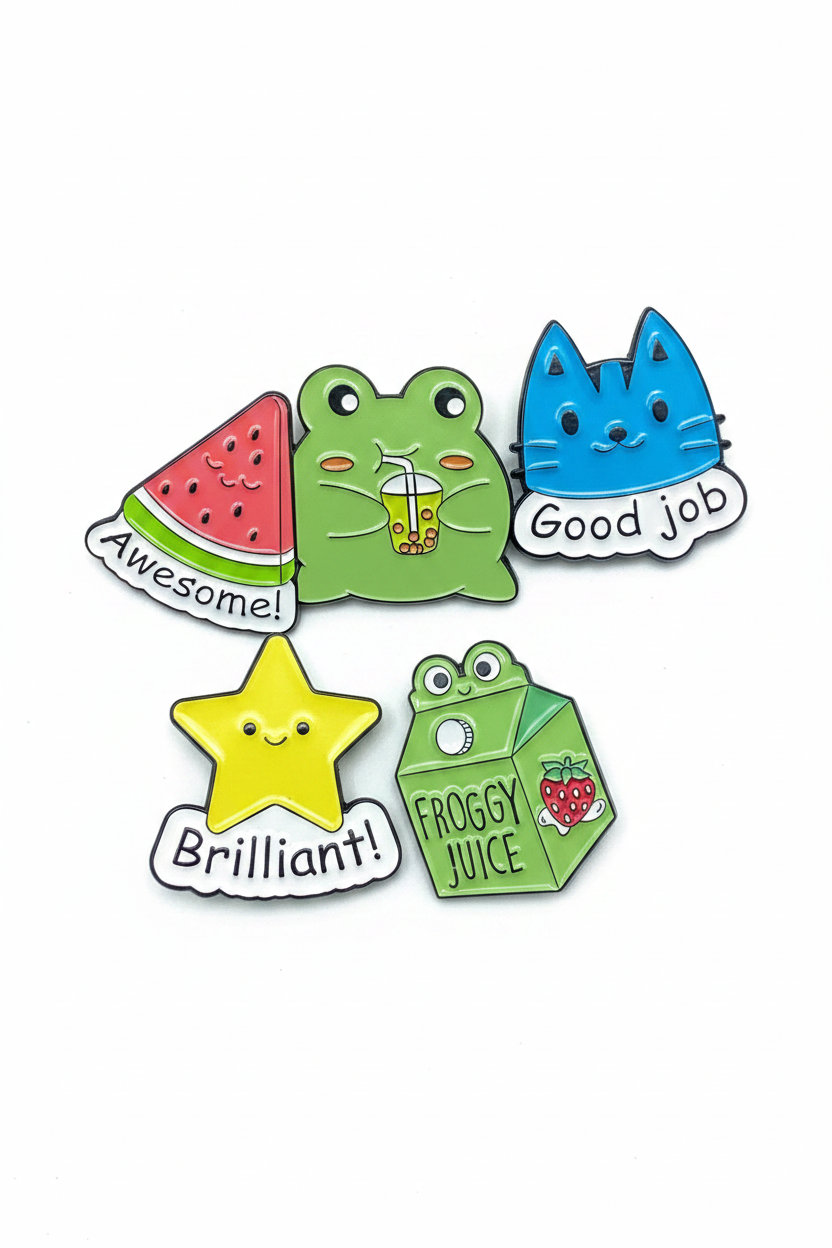 Happy Pin Charm — pins in green | CRUX