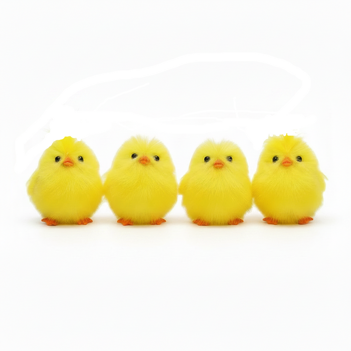 Fluffy bag charms — keychain in brown | CRUX