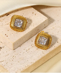 BUTTON EARRINGS by CRUX