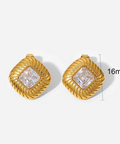 BUTTON EARRINGS by CRUX
