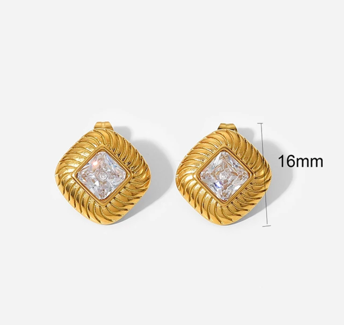 BUTTON EARRINGS by CRUX